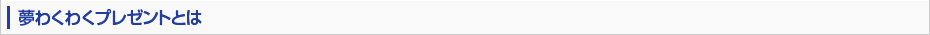 夢わくわくプレゼントとは